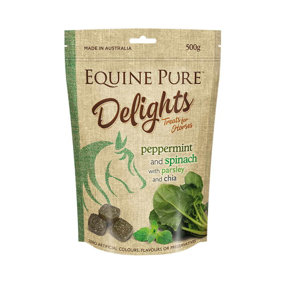 Equine Pure Delights Peppermint & Spinach with Parsley & Chia 500g